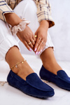Ženské semišové mokasíry Veľká hviezda JJ274659 Navy Blue
