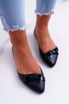 Dámské baleríny černé gumové Syntha