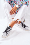 Dámské Kožené Tenisky BIG STAR II274034 Stříbrné