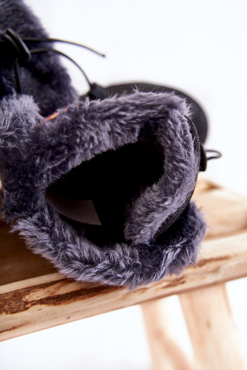 Detské izolované snehové topánky Lee Cooper LCJ-21-44-0524 Čierna