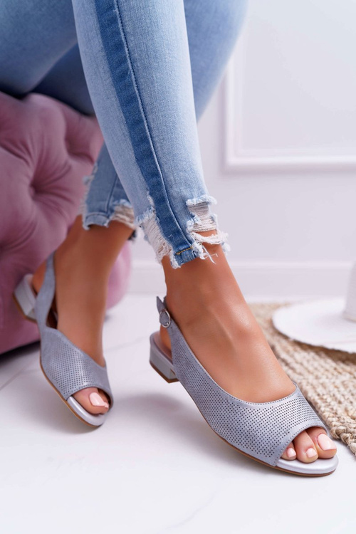 Dámske ploché sandále Sergio Leone SK809 Gray Scaldo