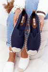 Espadrilky Na Pletené Podrážce Big Star HH274500 Tmavě Modré
