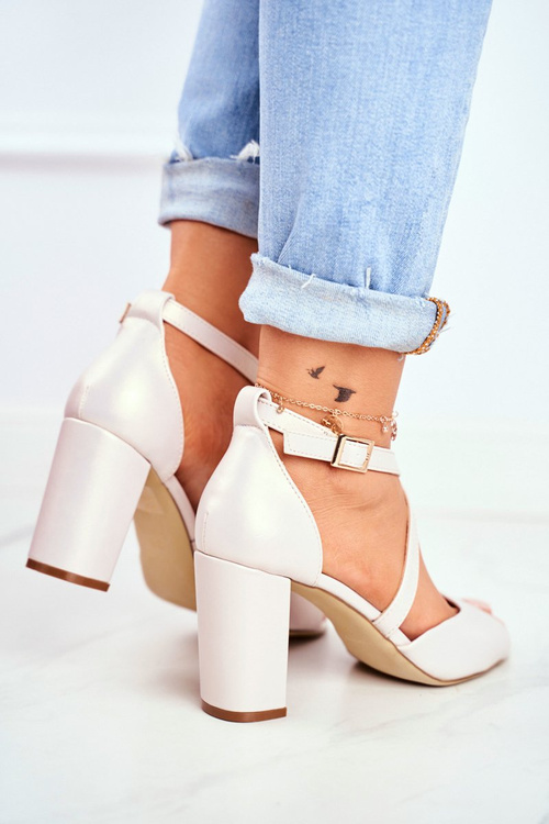 Dámske sandále na Sergio Leone Post béžová perl SK865