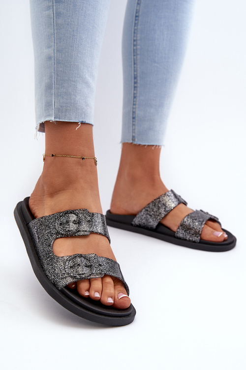 Brokátové sandále so sponami 83530 Ipanema Follow Fem čierne