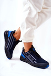 Veľká hviezda II274459 Navy Blue Leather Sports Shoe Shoe