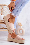 Espadrilky Sandály Na platformě Nude Dolores