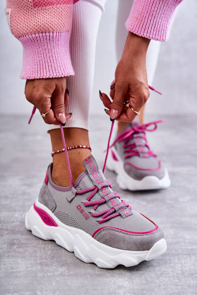 Dámske tenisky pamäťové penové systém Big Star KK274030 Gray