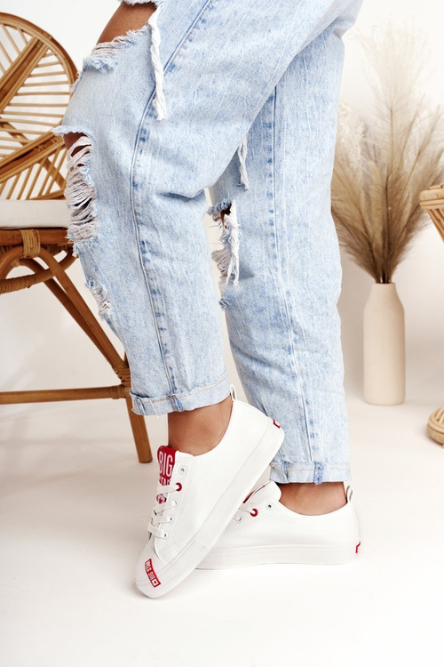 Dámské Kožené Tenisky BIG STAR EE274302 Bílý