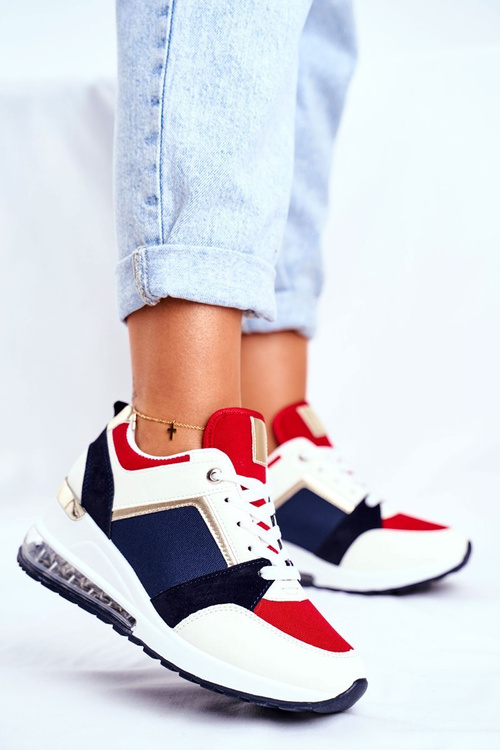 Dámske červené iskry športových tenisiek