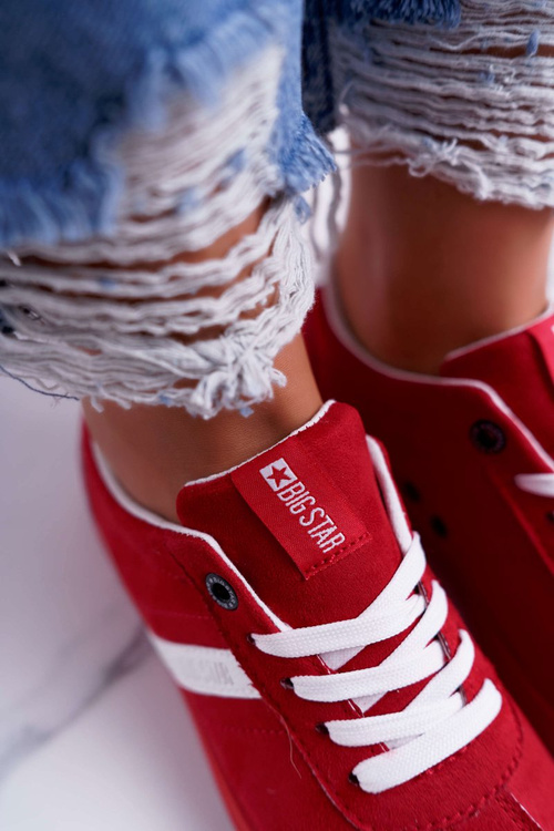 Dámske športové topánky Big Star Red DD274622