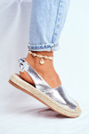 Dámské Espadrilky stříbrné Kontres