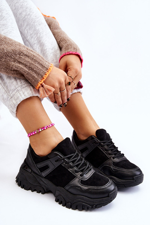 Módní sportovní obuv Tenisky Černá Frezio