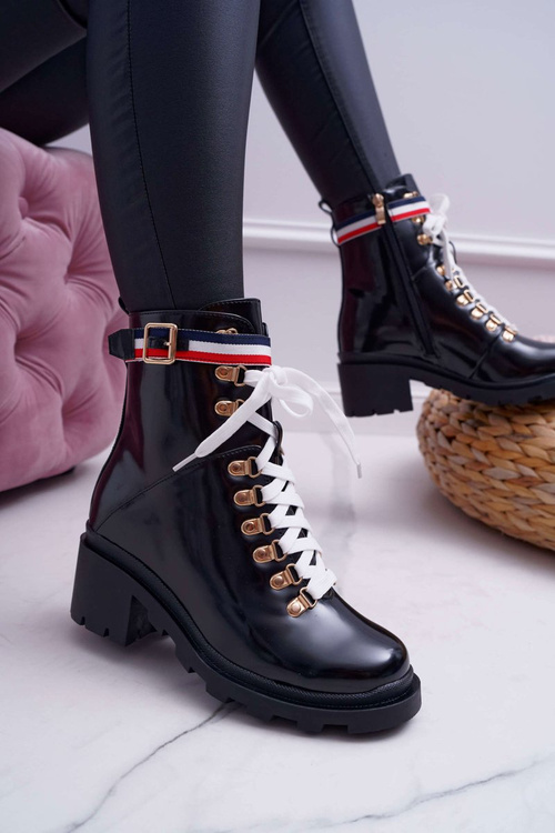 Dámske ploché päty vysoké podpätky topánky čierne hippe