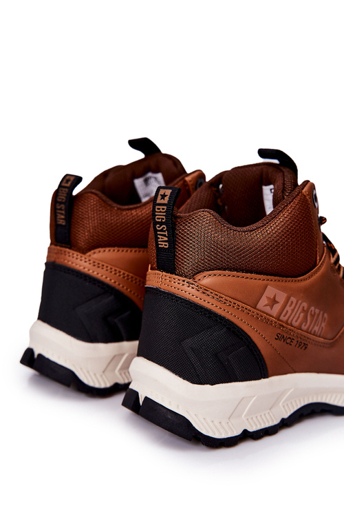 Vysoké športové topánky veľká hviezda II174179 hnedá