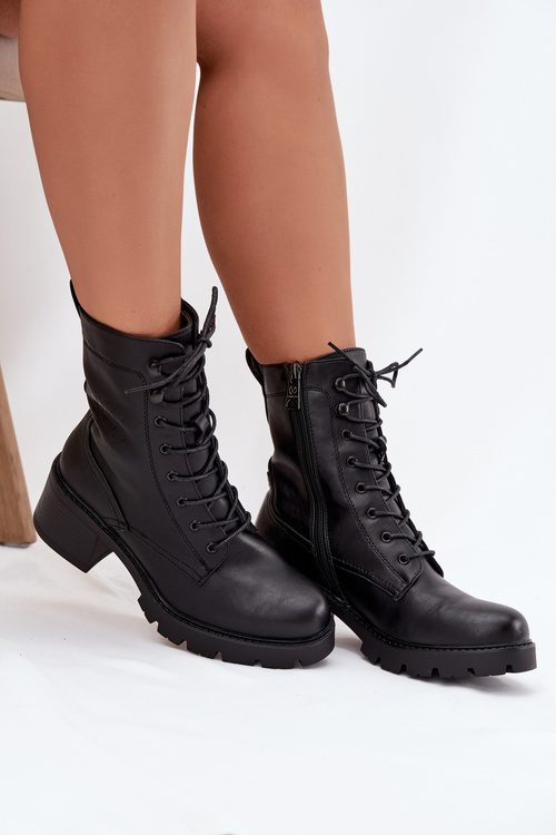 Dámské workery na klocku Vinceza 89136 černé