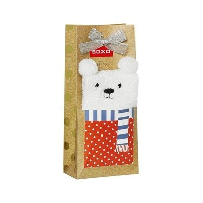 Dámske šedé ponožky Soxo vo vianočných krabičkách