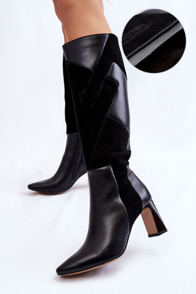 Dámske kožené topánky Maciejka 05784-01 Čierna