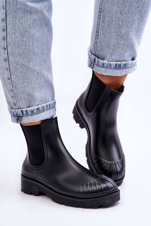 Nazouvací gumové boty Jodhpur Boots Černá Carme