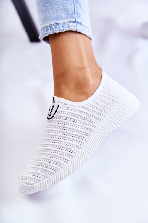 Dámska šmykľavka na biele športové topánky Charlien