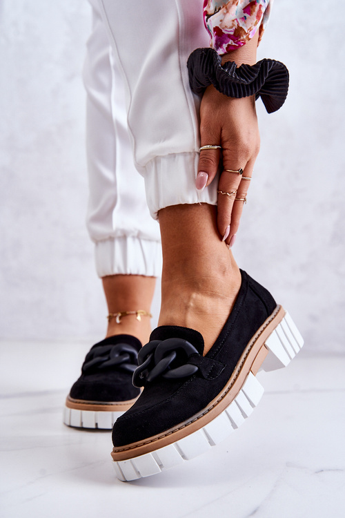 Lafefer Suede Shoes s dekoráciou čierna talisa