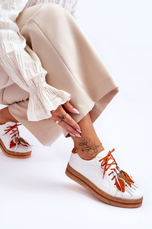 Kožená obuv Maciejka 04550-11 Bílá