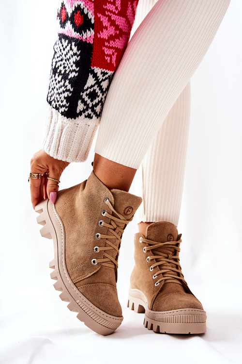 Polstrované Semišové tenisky Boty Camel Madisson