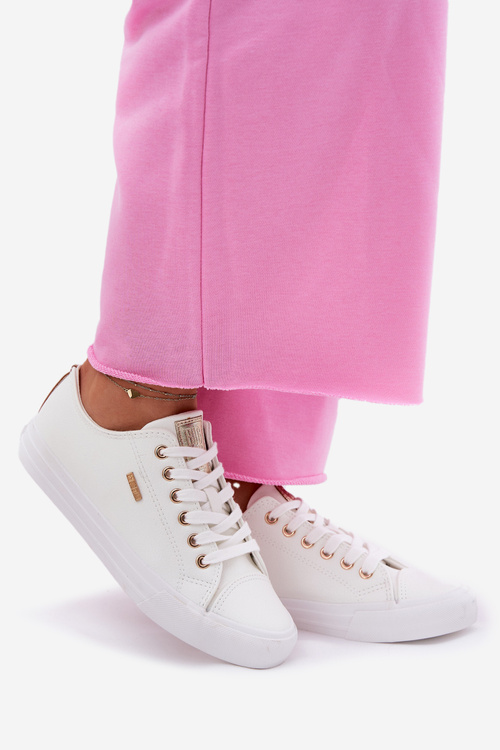 Dámske Tenisky Z Eko Kože Big Star RR274748 Biele