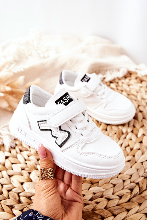 Detský športový športový suchý zips suchý zips čierny Santi