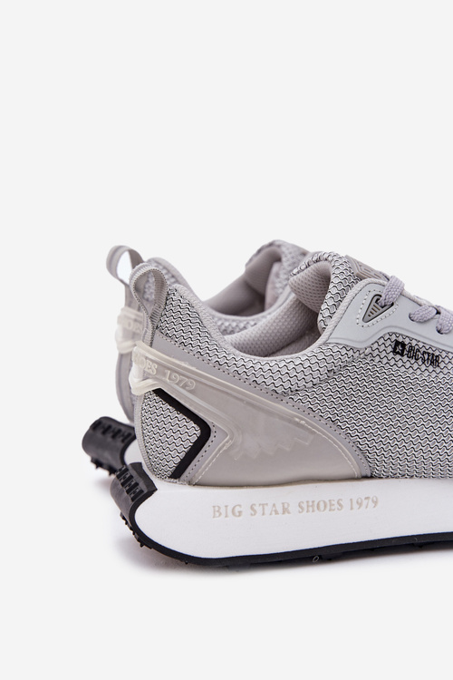 Pánské Tenisky Na Platformě Big Star RR174358 Hi-Poly System Šedé