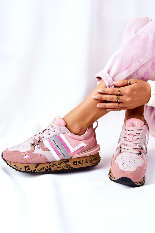 Dámska športová topánka veľká hviezda II274298 Pink