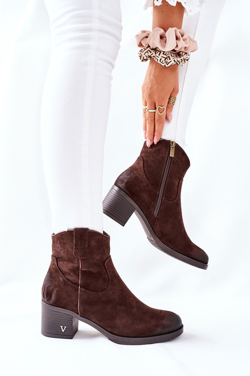 Ženské semišové hnedé hillbrook izolované topánky