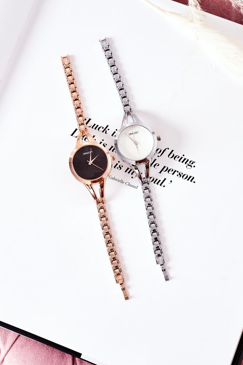 Malé hodinky na náramku ernest ružové zlato