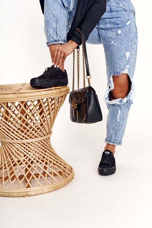 Dámské Tenisky Na Velké Podrážce BIG STAR FF274248 černé