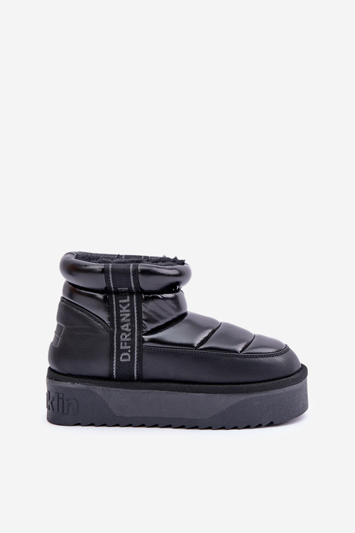 Nízke Snehové Topánky Na Hrubej Podošve D.Franklin Čierne DFSH371011