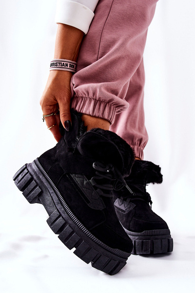 Izolované topánky čierne demaris