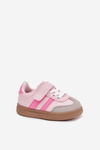 Sportovní Boty Sneakers Dětské Na Suchý Zip Růžové Adelina