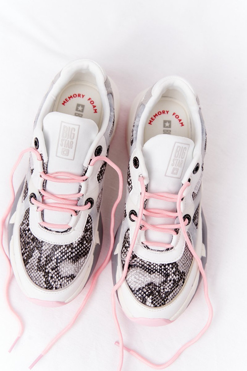 Dámské Tenisky Memory Foam Big Star HH274326 Bile