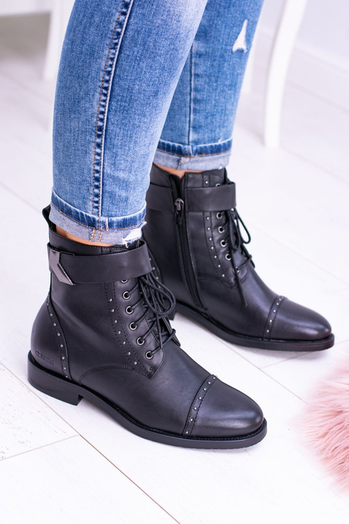 Big Star High Boots BB274612 Kožené topánky Jodhpur