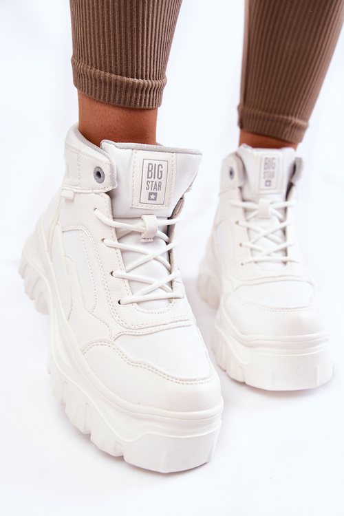 Módne topánky pamäť peny veľká hviezda kk274369 biela