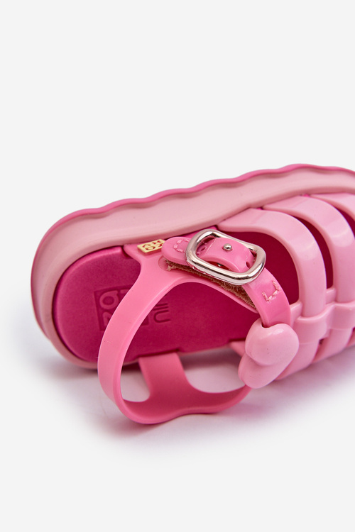 Voňavé Dětské Sandálky Na Suchý Zip ZAXY NN385018 Růžové