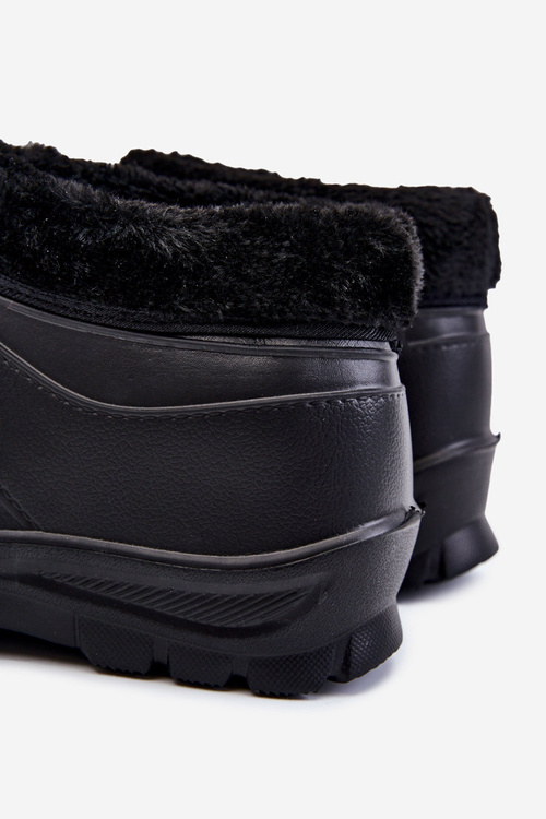 Pánské zateplené pěnové holínky do deště černé Tanyo