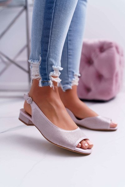 Ploché päty dámske sandále Sergio Leone SK809 Pink Scaldo