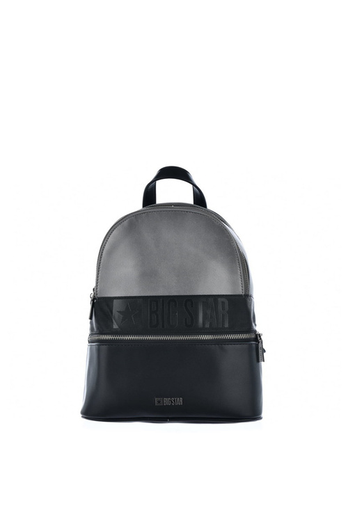 Veľká hviezda JJ574024 Black and Silver Leather Batoh