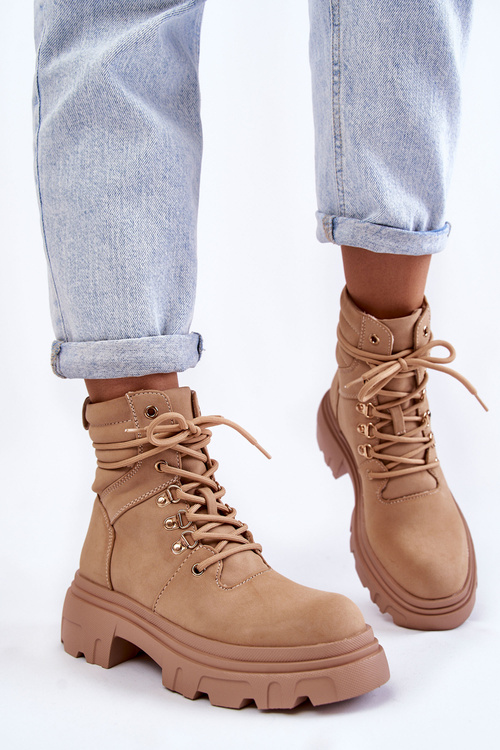 Merisha Lace -up Lace -up Leather Lace -up Boots