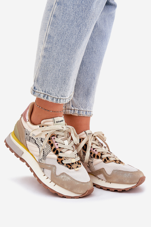 Tenisky Sportovní Boty Dámské D.Franklin DFSH378006 Zlaté