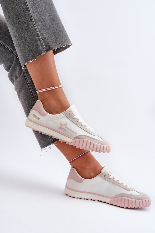 Nízke dámske tenisky Big Star NN274868 ružové