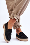 Ženský semiš Espadrilles Black Keyla