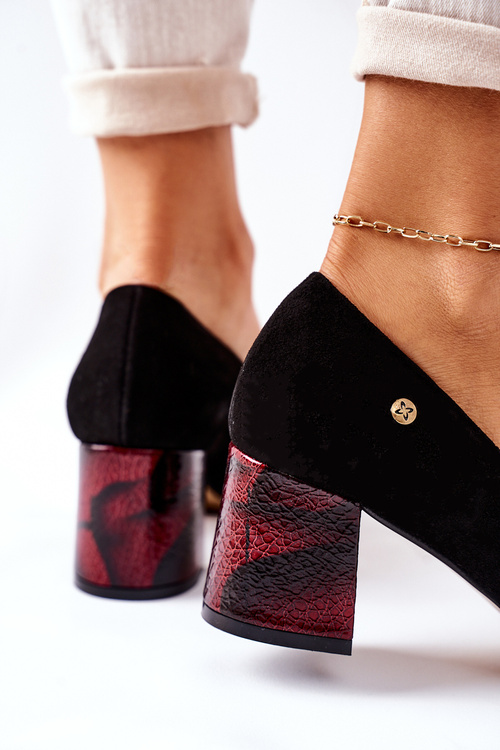 Dámske čerpadlá Maciejka Suede Black 3356A-20
