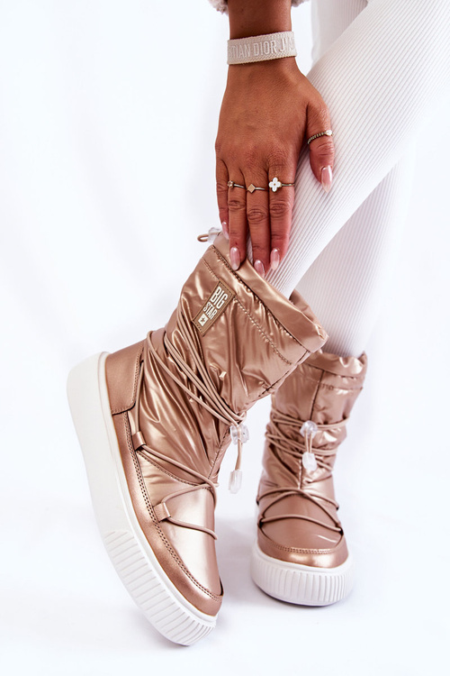 Ženské izolované snehové topánky Veľká hviezda KK274194 Beige