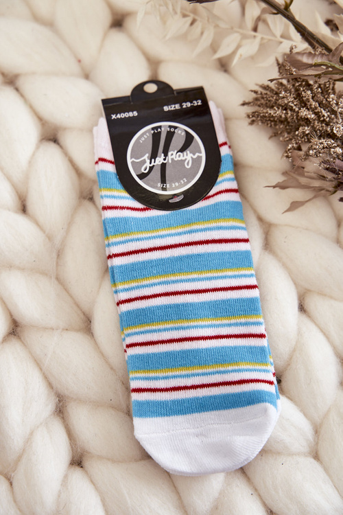 Mládežnické ponožky se vzorem pruhy Vícebarevné